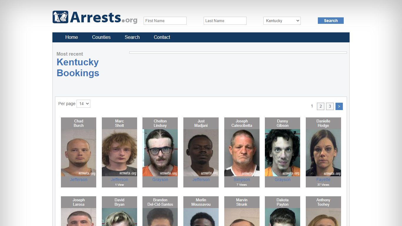 Kentucky Arrests and Inmate Search